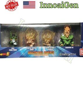 Bandai Dragon Ball Adverge Series 3 Figure Set Goku Gohan Cell Android 16 NWB 80